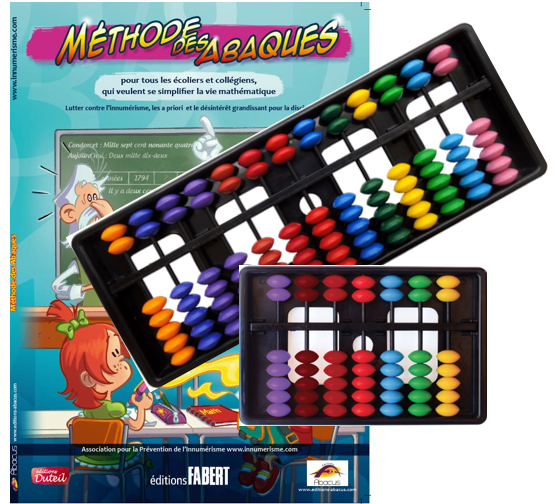 Boulier compteur Abacus pour aveugle ou malvoyant