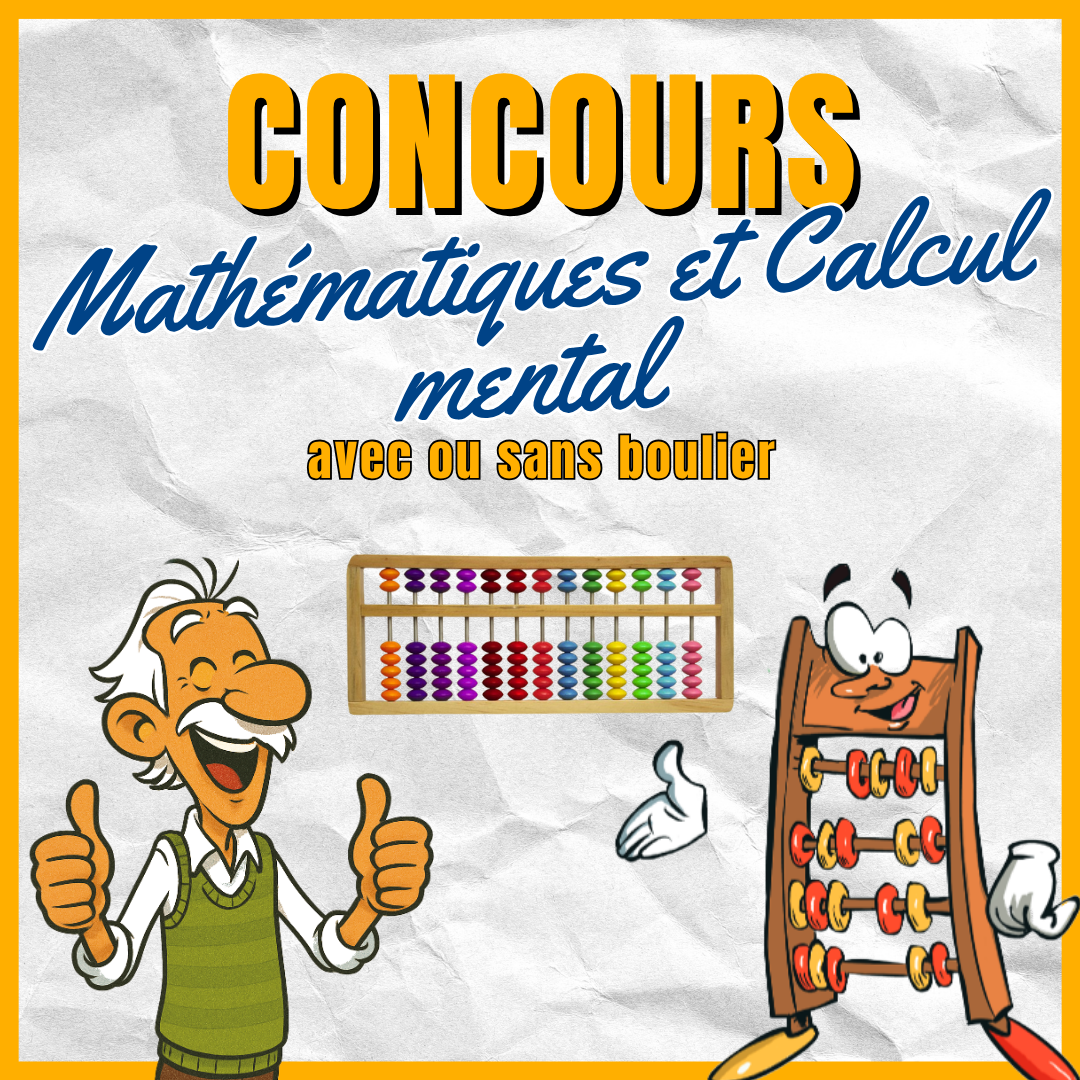 Inscription grand concours de maths et de calcul mental